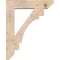 Ekena Millwork Merced Slat Smooth Bracket w/ Offset Brace, Douglas Fir, 7 1/2"W x 32"D x 40"H BKT0806X32X40MRC06SDF - alternate 4